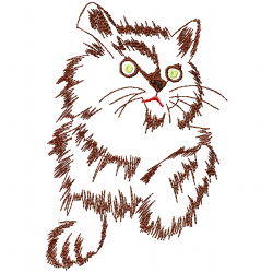 Cats Embroidery Design 7 Cats Embroidery Design 7